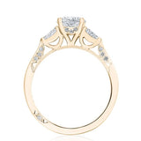 Simply Tacori 18k Rose Gold Engagement Ring
