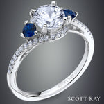 Luminaire Sapphire Twist Engagement Ring