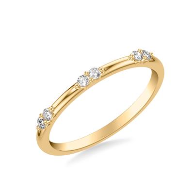 Cluster Diamond Wedding Band