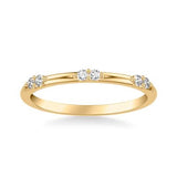 Cluster Diamond Wedding Band