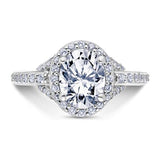 Embrace Oval Halo Engagement Ring