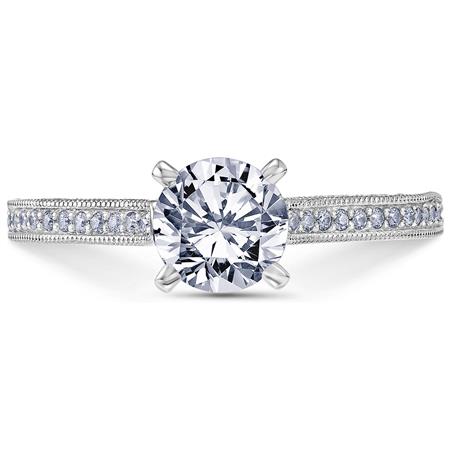 Luminaire Channel Set Engagement Ring