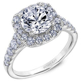 Luminaire Cushion Halo Engagement Ring