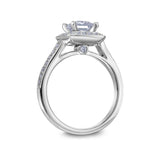 Luminaire Halo Princess Cut Engagement Ring
