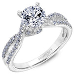 Luminaire Round Twist Engagement Ring