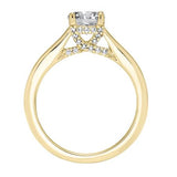 Classic Diamond Solitaire With Surprise Diamonds Engagement Ring