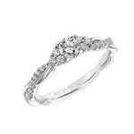 Dani Three Stone Engagement Ring