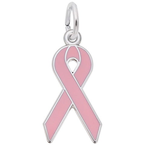 925 Breast Cancer Awareness Charm