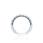 Sculpted Crescent 1/2 Diamond Band