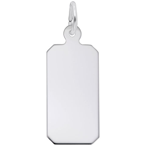 925 Dog Tag Charm