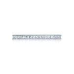 Sculpted Crescent Princess Cut Eternity Band