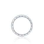 Sculpted Crescent Princess Cut Eternity Band