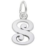 Curly Initial S Accent Charm