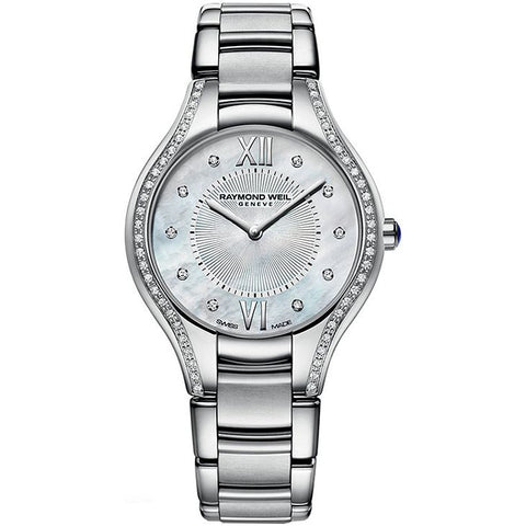 Noemia Mother of Pearl with Diamond Dial and Bezel Watch