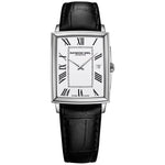 Toccata Men's Classic Rectangular Stainless Steel Leather Watch