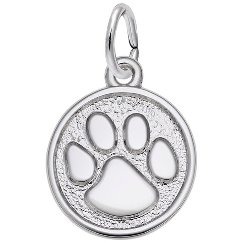 Small Paw Print Charm