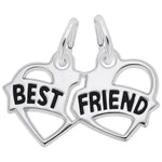 Best Friend Hearts Charm