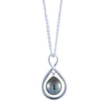 Tahitian Pearl Infinity Pendant