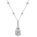 Lace Sterling Silver Freshwater Pearl Necklace