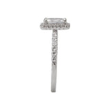 Contemporary Emerald Cut GIA Cert Engagement Ring