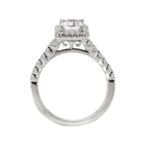 Contemporary Emerald Cut Engagement Ring