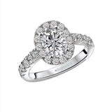 Romance Halo Semi-Mount Diamond Ring