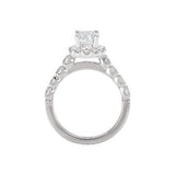 Romance Halo Semi-Mount Diamond Ring