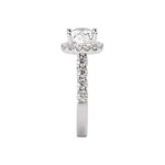 Romance Halo Semi-Mount Diamond Ring