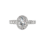 Romance Halo Semi-Mount Diamond Ring