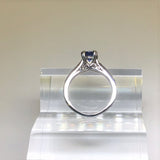 Sapphire & Diamond Channel Set Engagement Ring