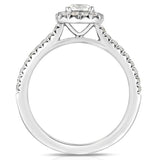 Classic Prong Set Round Halo Engagement Ring