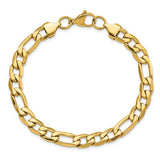 Yellow Gold Plated Stainless Steel 8.5" Bracelet
