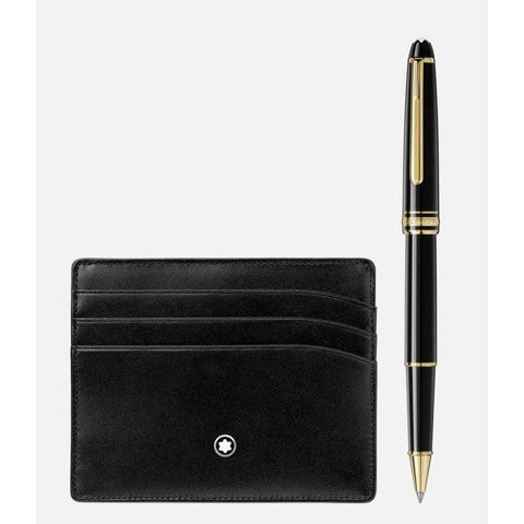 Meisterstück Gold line Classique Rollerball and Credit  Card Holder