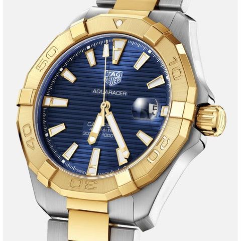 Aquaracer Automatic Blue Dial Two-Tone