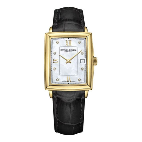 Toccata Ladies Gold Quartz on Bleak Leather Band