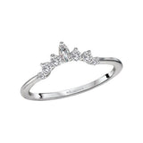 Romance Nesting Wedding Band 14k White Gold