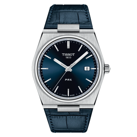 PRX Blue Dial Blue Leather Strap