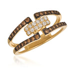 Le Vian Chocolatier® Ring featuring Chocolate Diamonds® , Vanilla Diamonds® set in 14K Honey Gold™