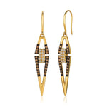 Le Vian Chocolatier® Earrings featuring Vanilla Diamonds® , Chocolate Diamonds® set in 14K Honey Gold™