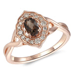 Le Vian Creme Brulee® Ring featuring Chocolate Quartz® Nude Diamonds™ set in 14K Strawberry Gold®