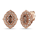 Le Vian Creme Brulee® Earrings featuring Chocolate Quartz® Nude Diamonds™ set in 14K Strawberry Gold®