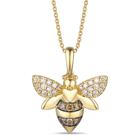 Le Vian Creme Brulee® Pendant featuring Chocolate Diamonds® , Nude Diamonds™ set in 14K Honey Gold™