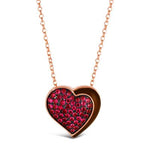 LeVian x Godiva Chocolate Strawberry Heart Pendant