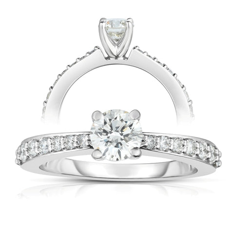 Classic Channel Set Round Engagement Ring