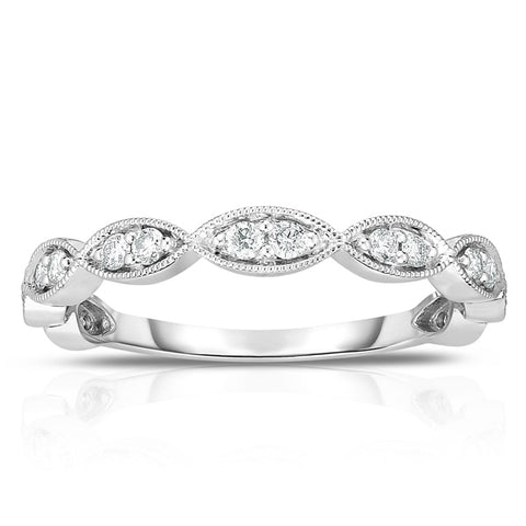 Marquise Shaped Stackable Band