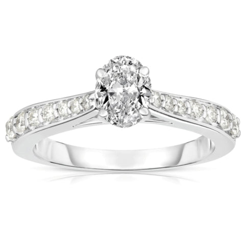 Oval Classic Channel Set Engagement Ring