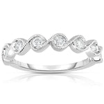 7 Stone Diamond Ring On 14K White Gold