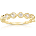 7 Stone Diamond Ring On 14K Yellow Gold