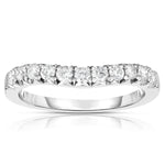 11 Diamond Ring On 14K White Gold