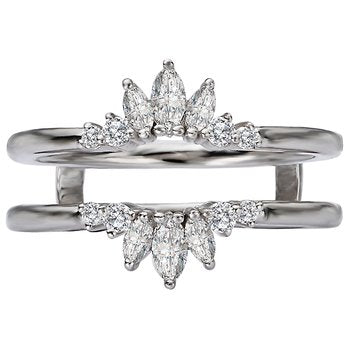 Lavie Diamond Ring Guard 14k White Gold